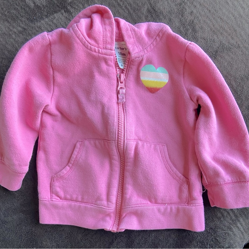 18 month zip up hooded sweatshirt - Carters